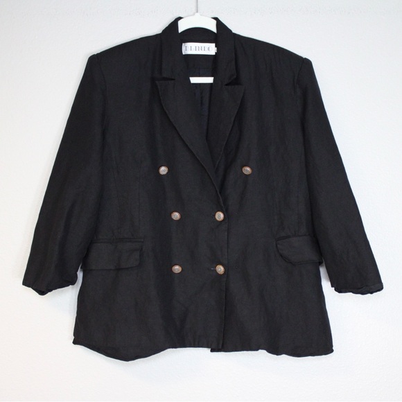 Vintage Blindo 100% Linen Blazer Jacket - Picture 1 of 10